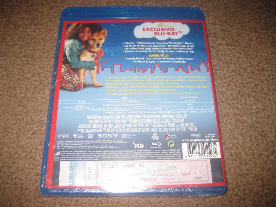 Blu-Ray "Annie" com Jamie Foxx/Selado!