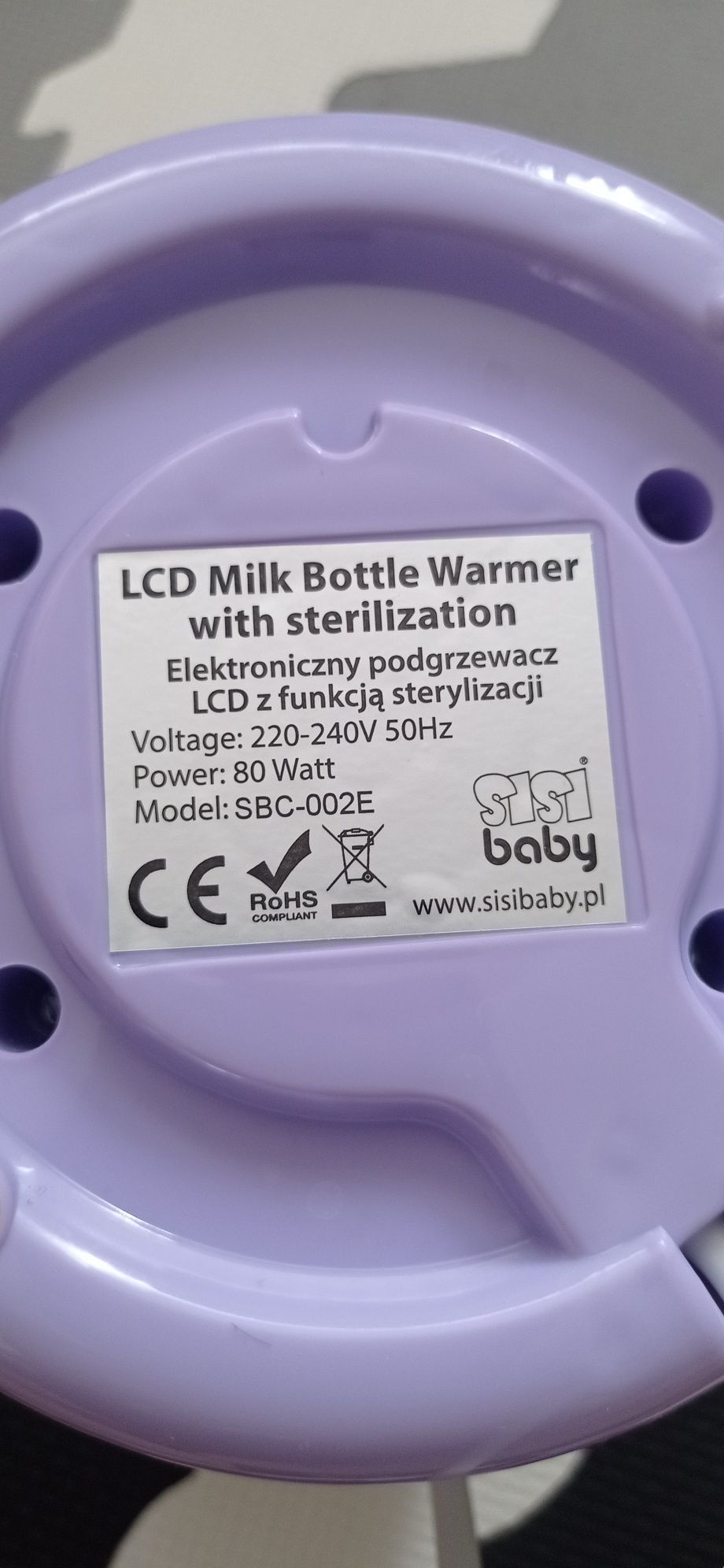 Podgrzewacz elektroniczny z funkcją sterylizacji