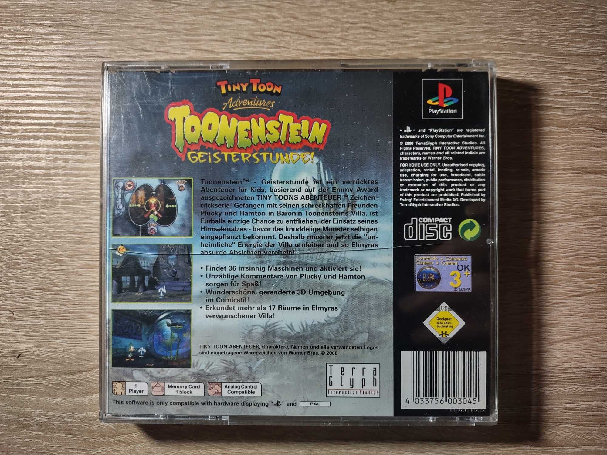 Toonenstein PSX/PS1 Wydanie Niemieckie