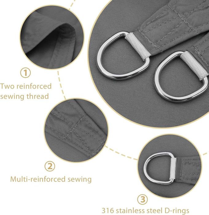 AXT SHADE - Toldo vela de sombra retangular 2 x 4