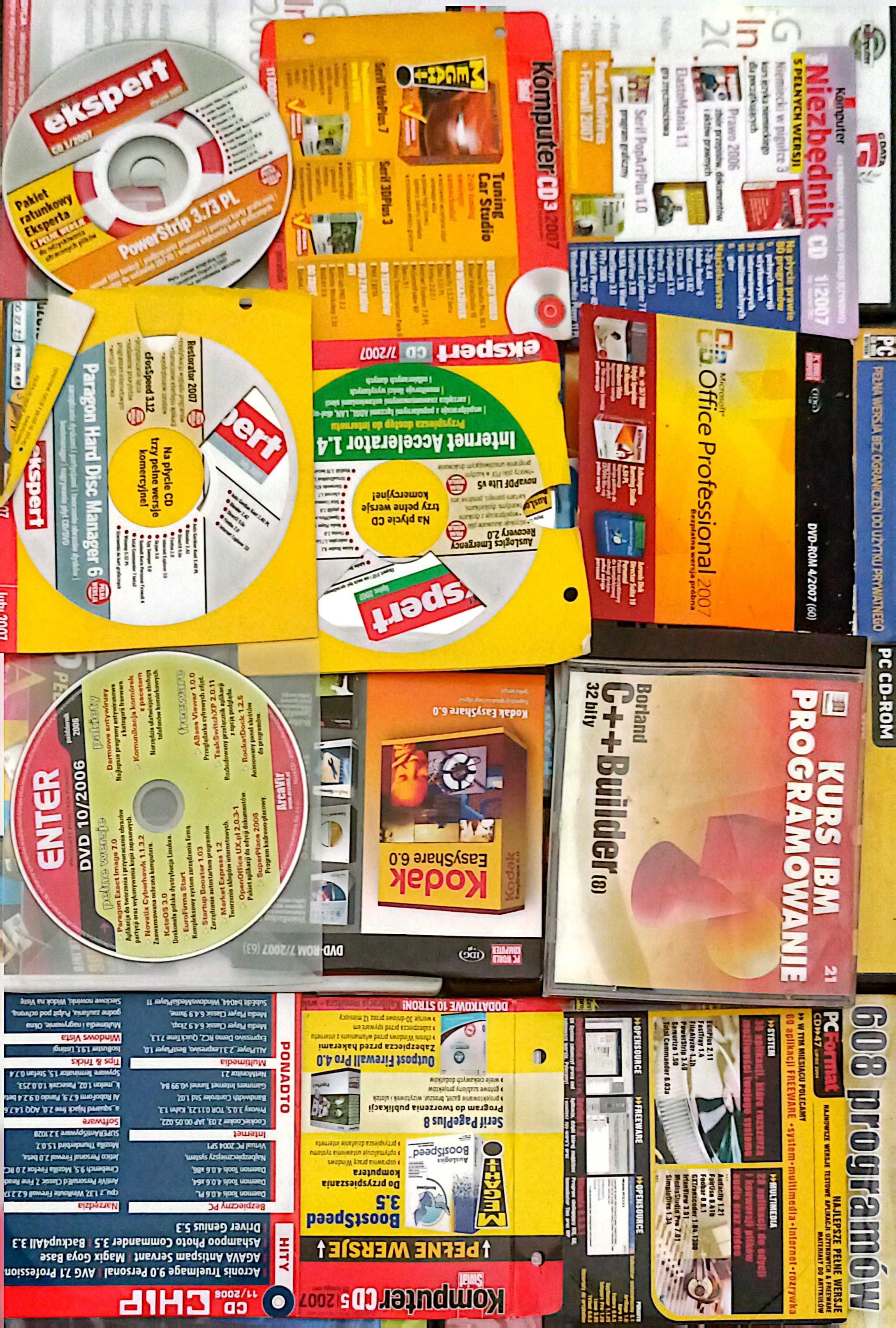 Płyty oprogramowanie z gazet cd pc world komputer ekspert 27 sztuk