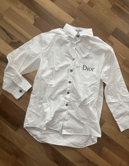 Koszulka dior cd piękne plecy biała uniwersalna