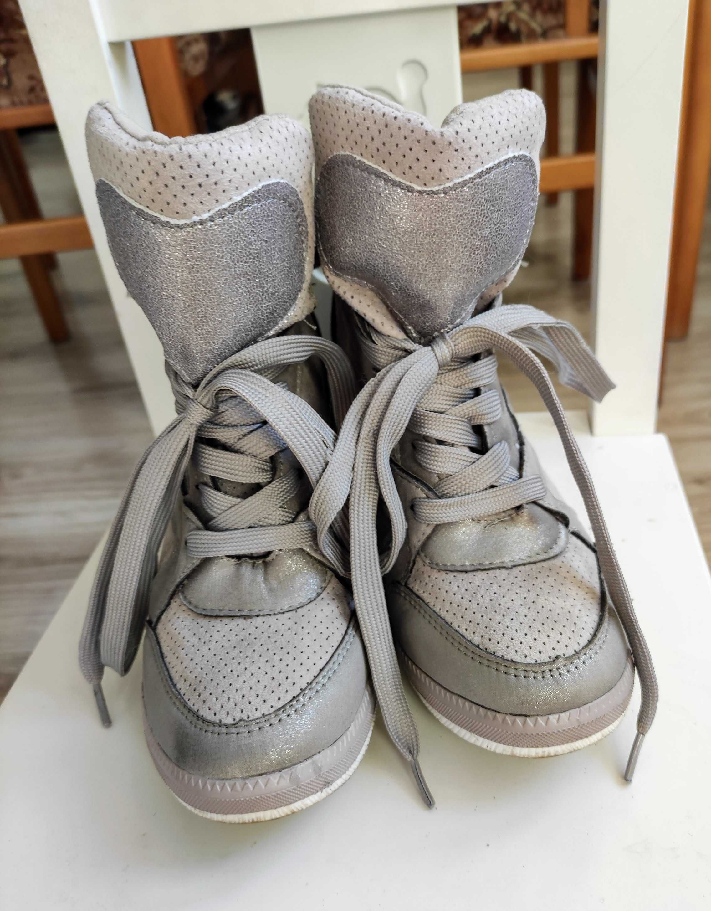 trzewiki botki na koturnie renee shoes r.35