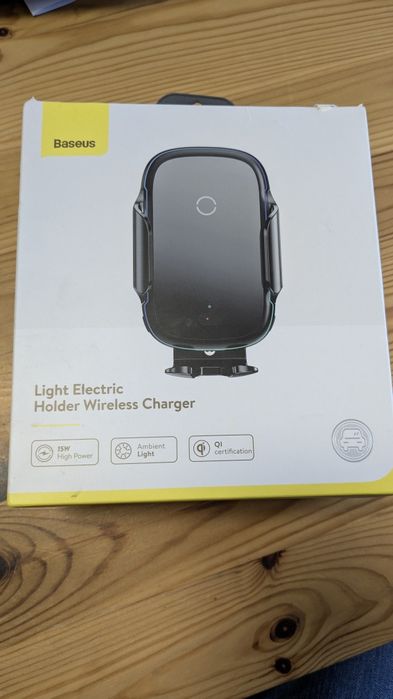 Baseus Light Electric Holder | Uchwyt z ładowaniem bezprzewodowym 15W