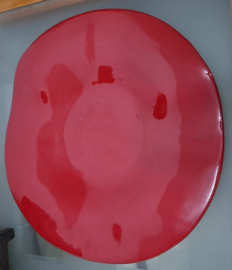 Centro mesa vermelho