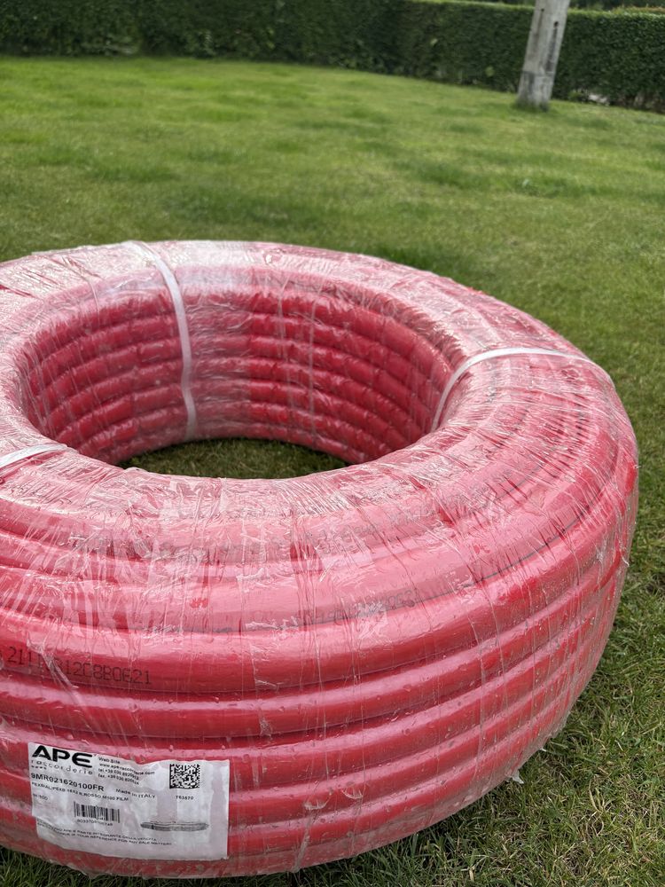 Wąż hydrauliczny APE 16x2 czerwony R.Rosso – 100 metrów, NOWY