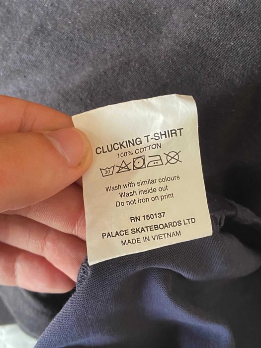 T-Shirt Palace Clucking Tamanho S Azul Marinho SS22