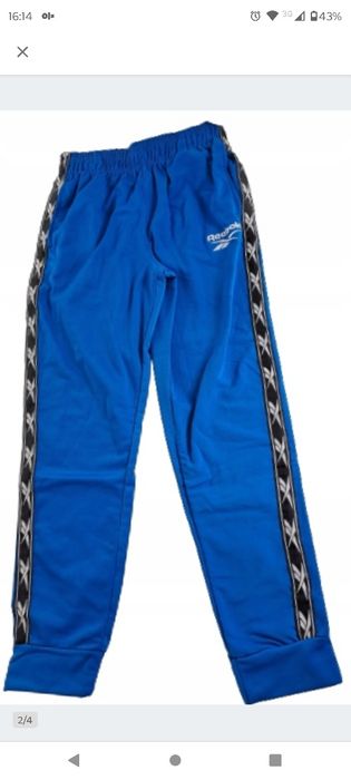 Spodnie dresy Reebok nowe 152