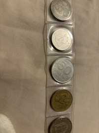 Conjunto de 5 moedas brasileira