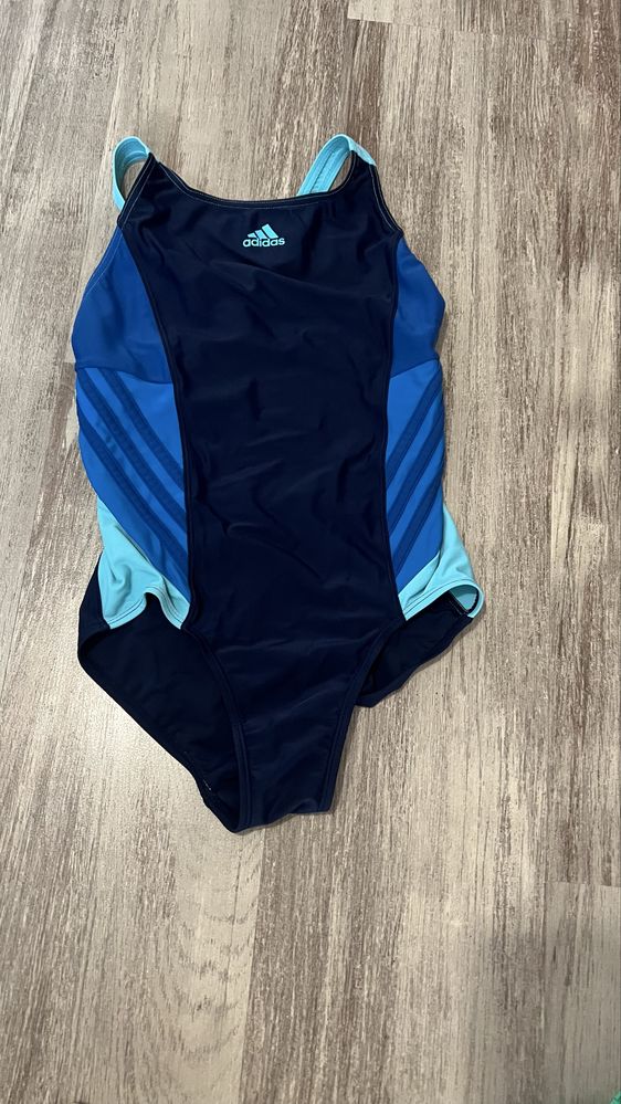 Kostium kąpielowy na basen dziewczynka Adidas 146 cm