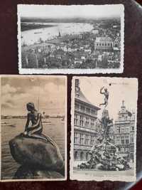 Послевоенные винтажные открытки Антверпен, Бельгия, 1947 год.