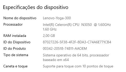 Lenovo yoga 300-11BR