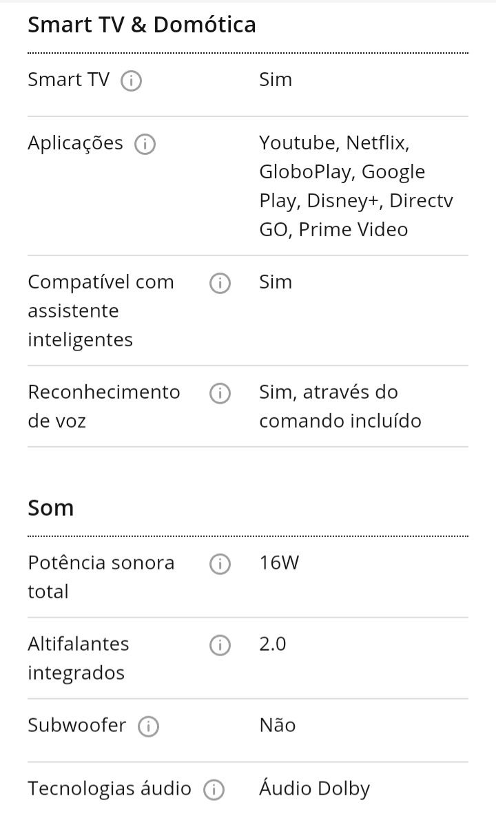 Televisão Android Cliente 40"