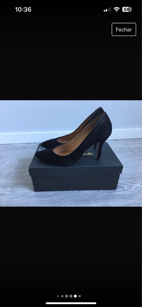 Sapatos Massimo Dutti, em camurça