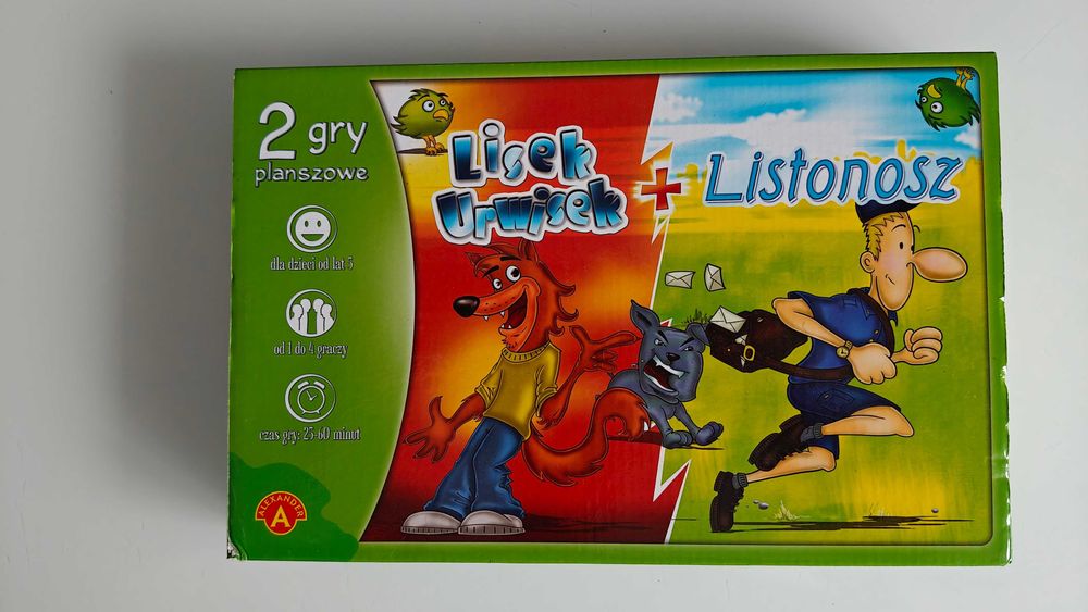 Gra planszowa 2w1 Listonosz Lisek Urwisek