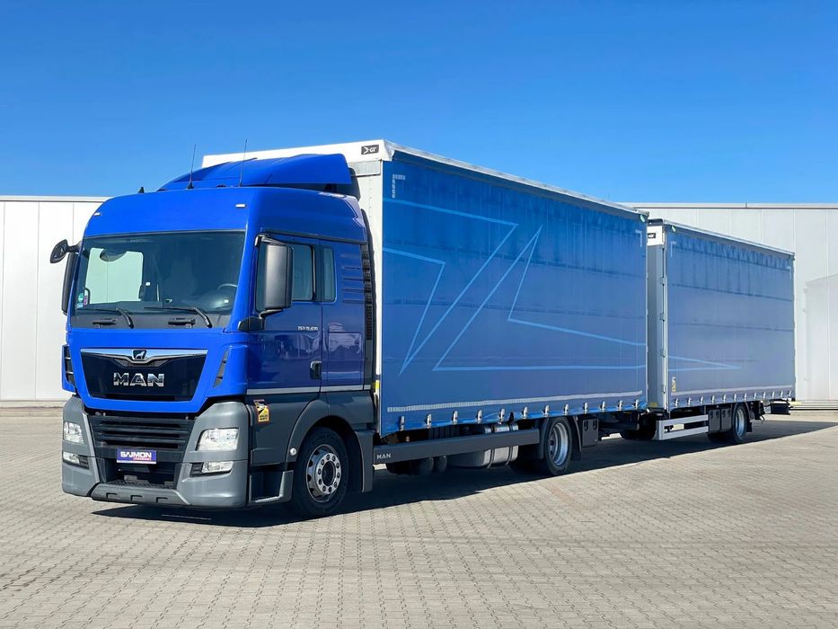 MAN TGX 18.430 / PRZEJAZDOWY / ZESTAW TANDEM 120M3 / 7,75 M + 7,75 M  pierwszy właściciel salon Polska