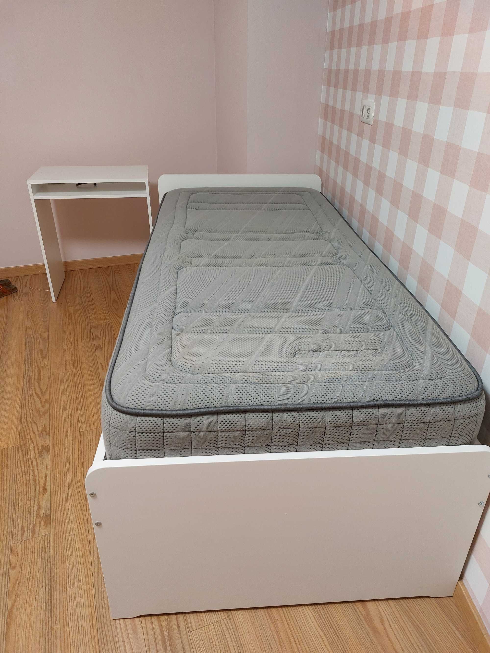 Cama solteiro doble com gavetas