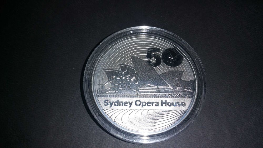 Moneta kolekcjonerska "50lat opera w Sydney"