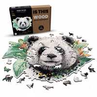 Puzzle Drewniane Duża Panda 550 Elementów Xxl