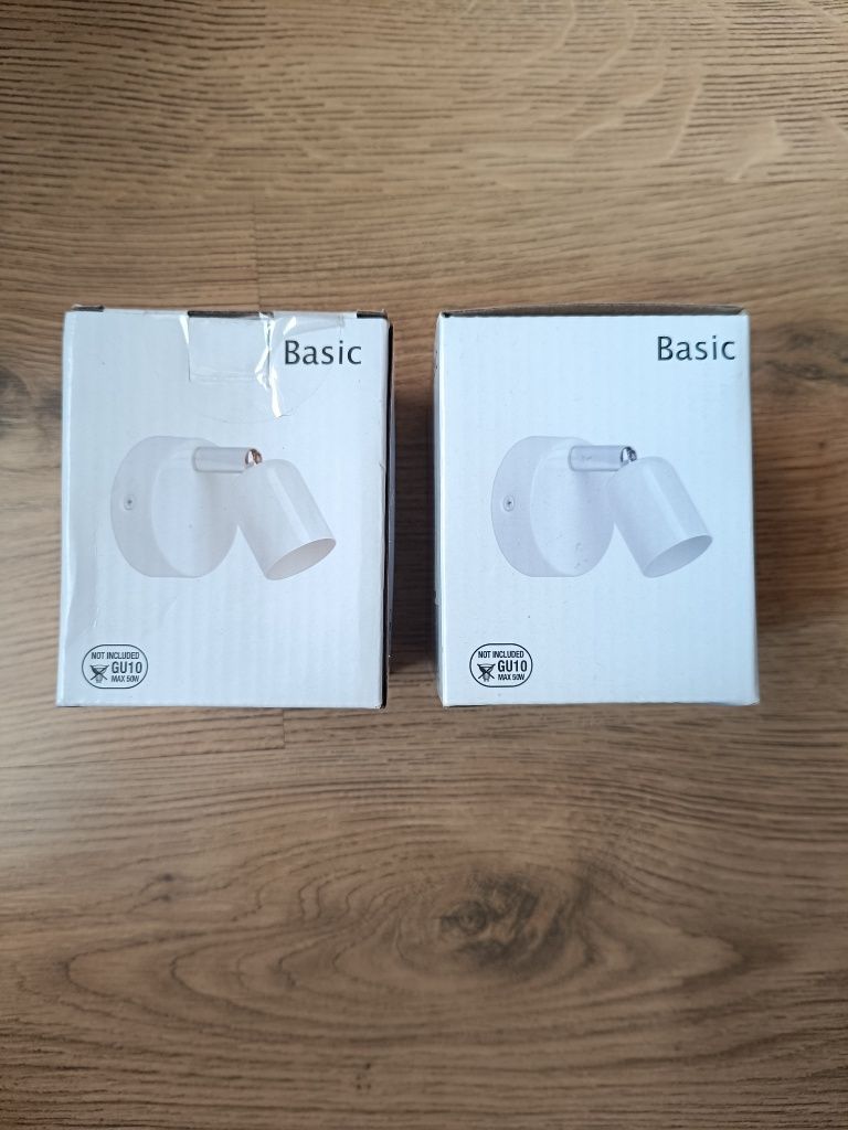 Kinkiet biały nowoczesny lampa ścienna Basic 2 szt