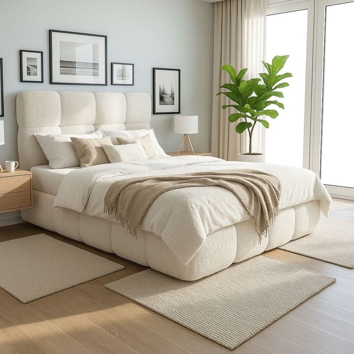 Nowoczesne Łozko Kontynentalne Stela w 3 Rozmiarach