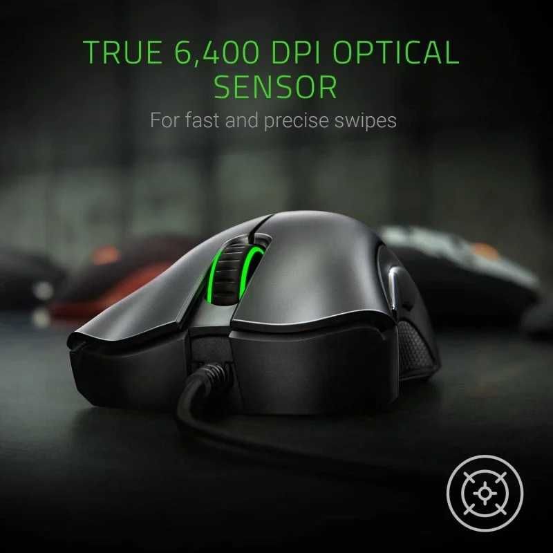 Rato Óptico Razer DeathAdder Essential 6400DPI Preto