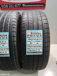 2 pneus semi novos 195-45r17 continental oferta dos portes 90 EUROS