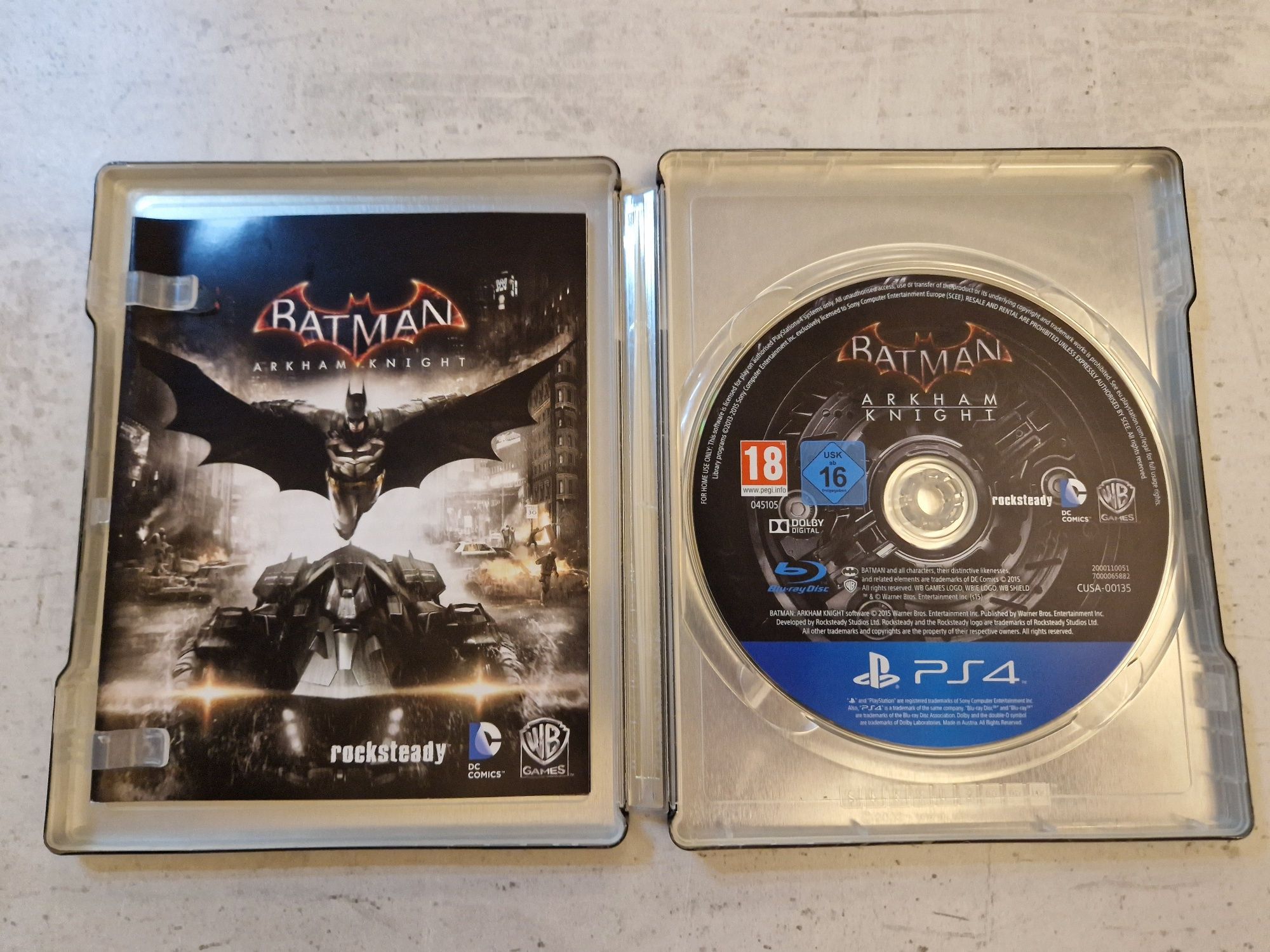 Batman Arkham Knight PS4 PS5 PL steelbook