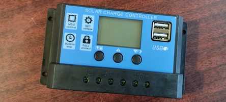 Сонячний контролер заряду PWM 12v 24v 30A USB