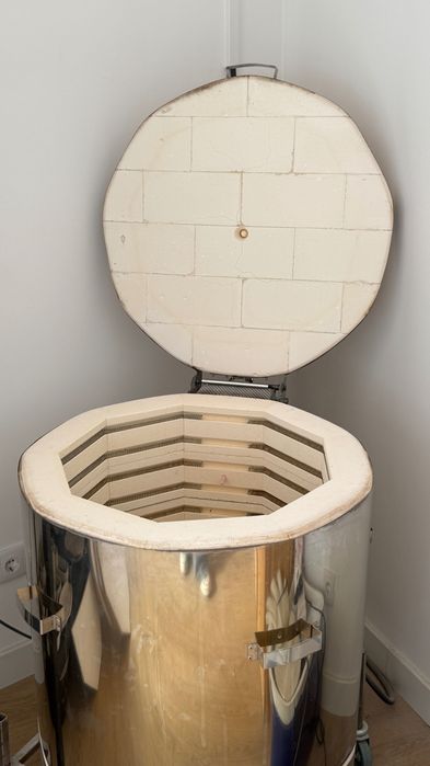 Forno mufla cerâmica 1320 graus triférico