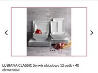 Talerze Lubiana Classic 8 sztuk niektore niekompletne