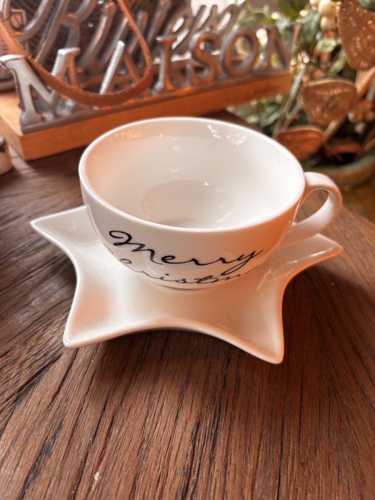 Riviera Maison ozdobna  filiżanka ze spotkiem