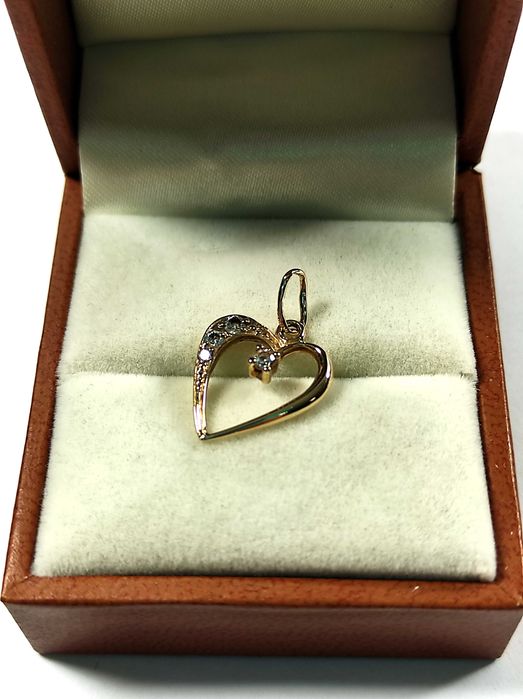 ZŁOTA ZAWIESZKA SERCE pr.585 Lombard Lubawa