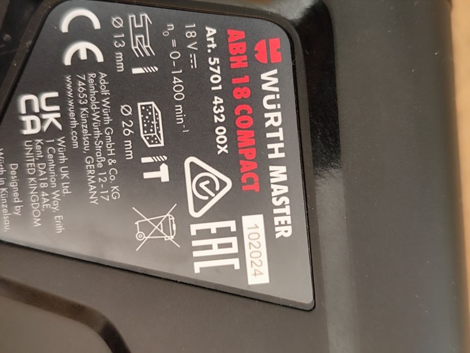 WURTH !!! Młotowiertarka ABH 18 !!! Nowa !!!