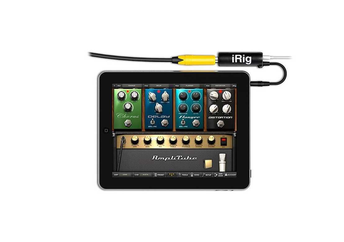 Аудіоінтерфейс iRig Guitar для роботи AmpliTube, GE Labs, ToneLib-GFX
