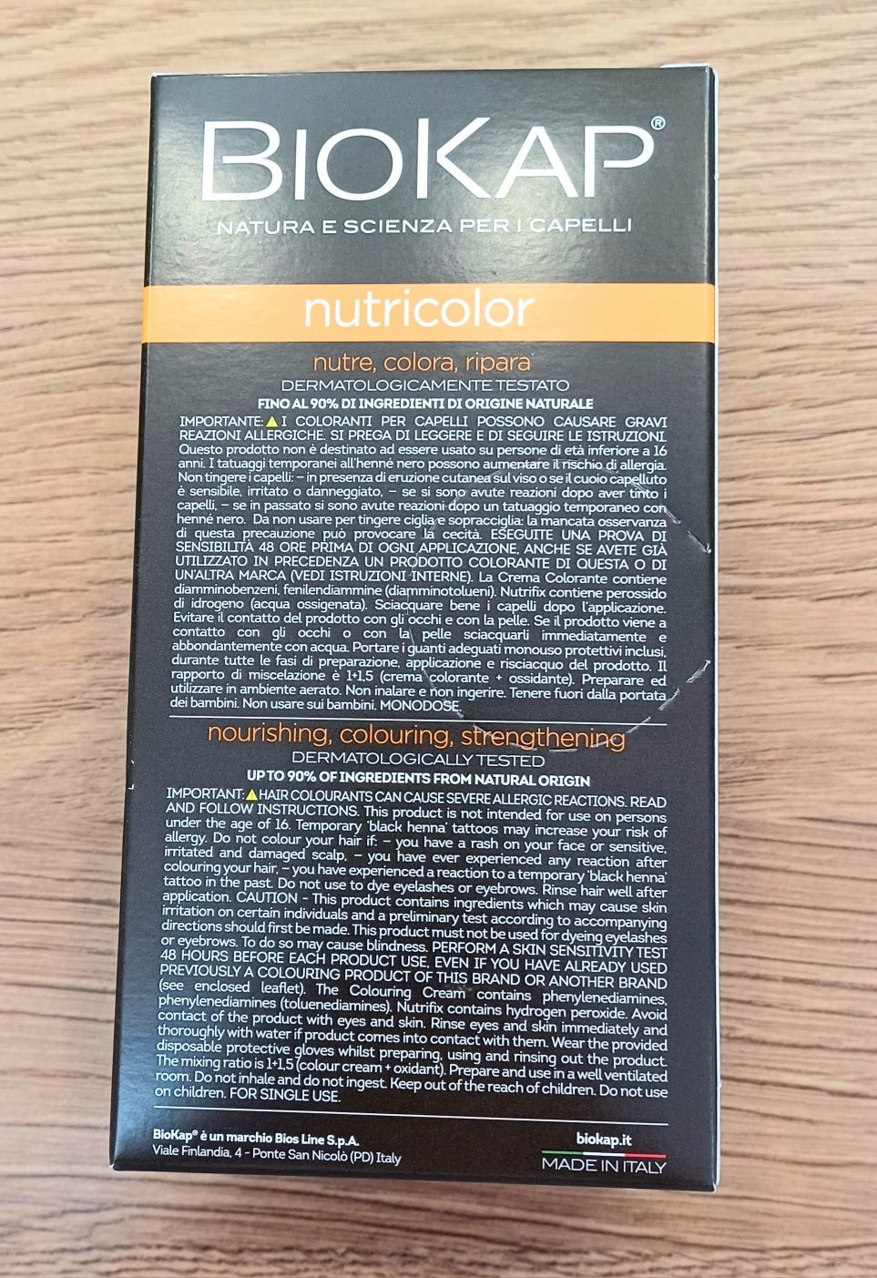 Farba Biokap NOWA 4,06 Kawowy brąz nutricolor
