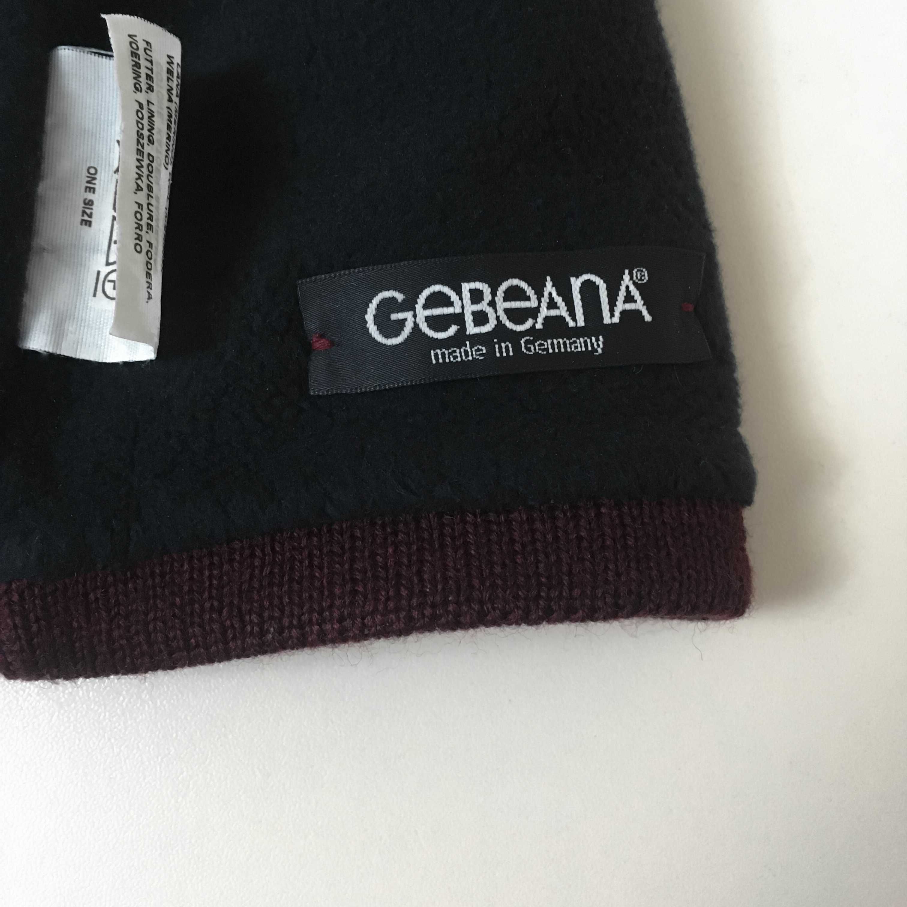100% шерсть мериноса merino wool шерстяная шапка Gebeana Германия