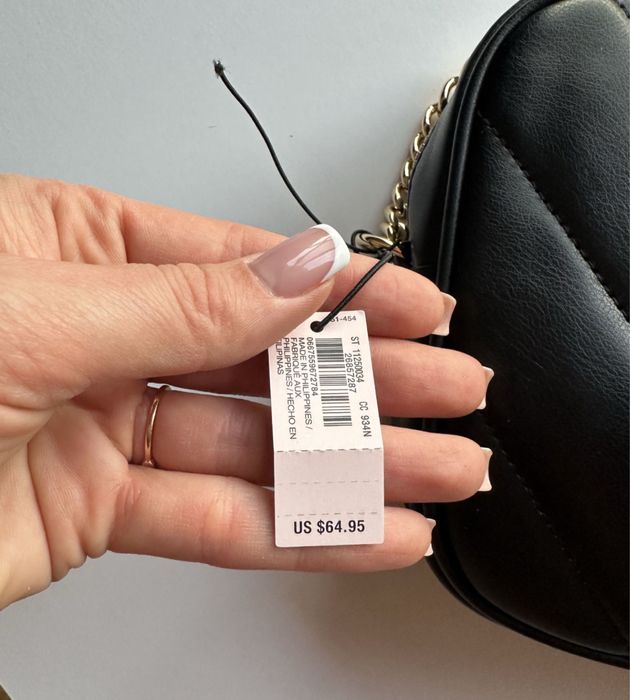 Жіноча сумка кросбоді через плече чорна victorias secret оригінал