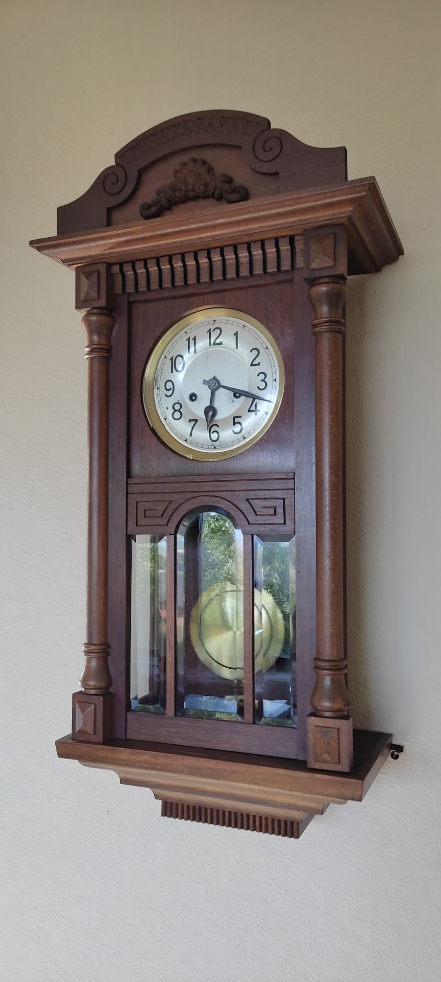 Zegar gabinetowy HAU w 100% oryginalnym stanie, jak ze sklepu, 98 lat