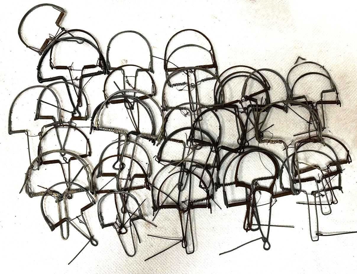 Armadilhas antigas, ratoeiras para decoração