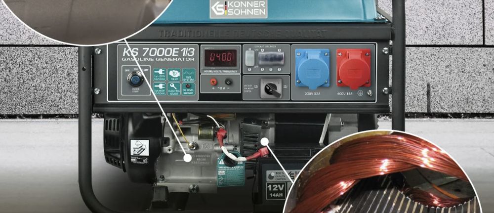 Генератор Gasoline Generator KS 7000E 1/3