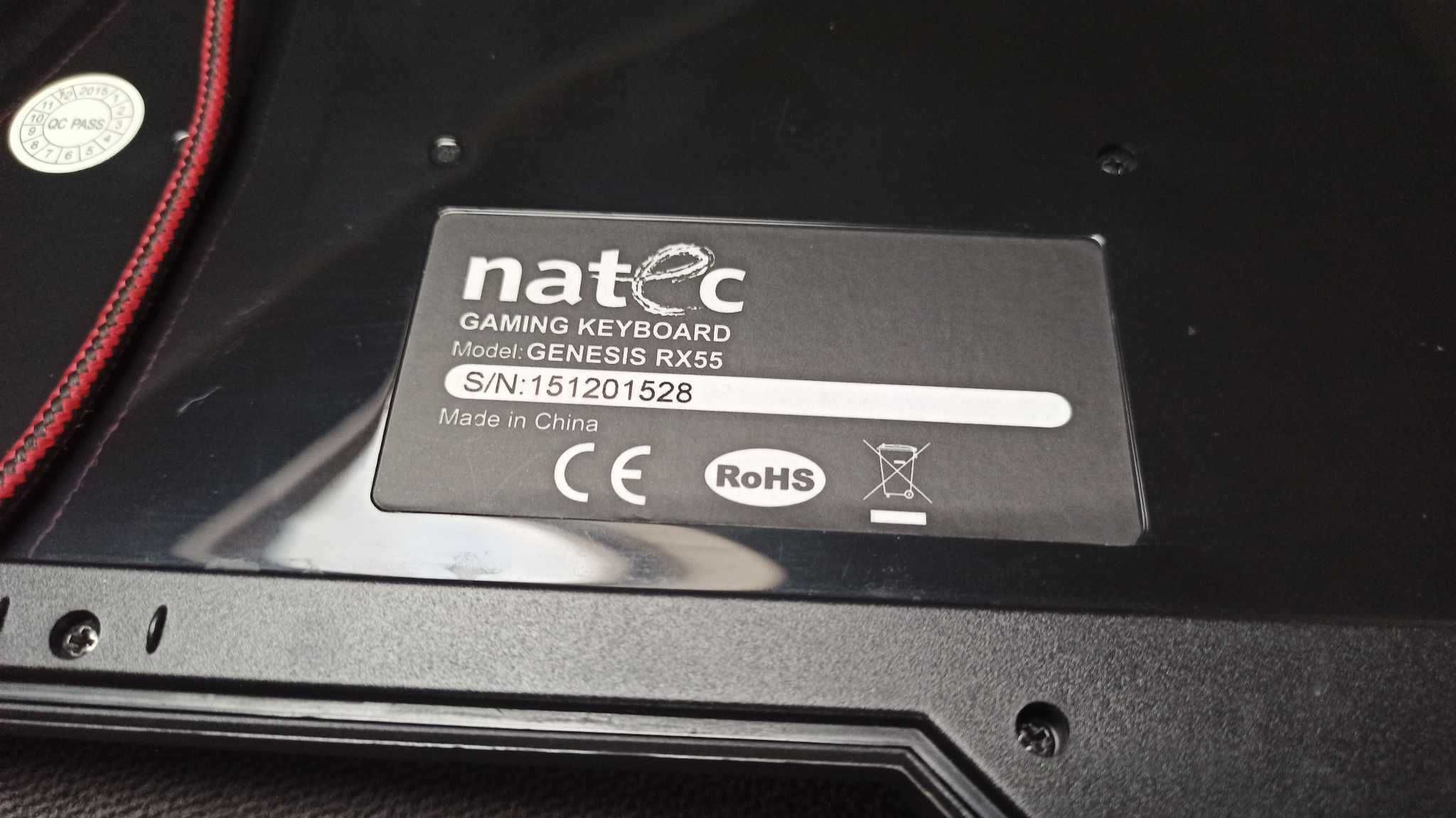 Klawiatura dla graczy Natec Genesis RX55 podświetlana gamingowa