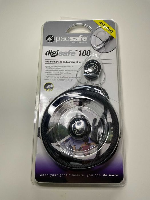 Correia de segurança Pacsafe Digisafe 100 para telemóvel / máq foto