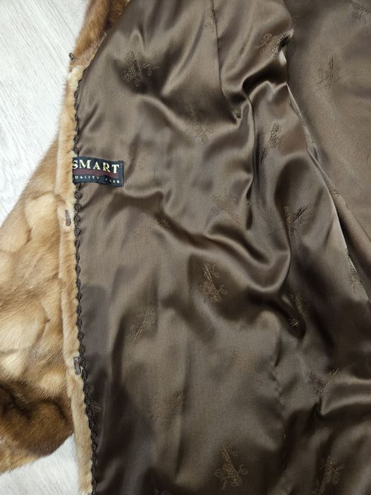 Piękne futro  z naturalnych norek