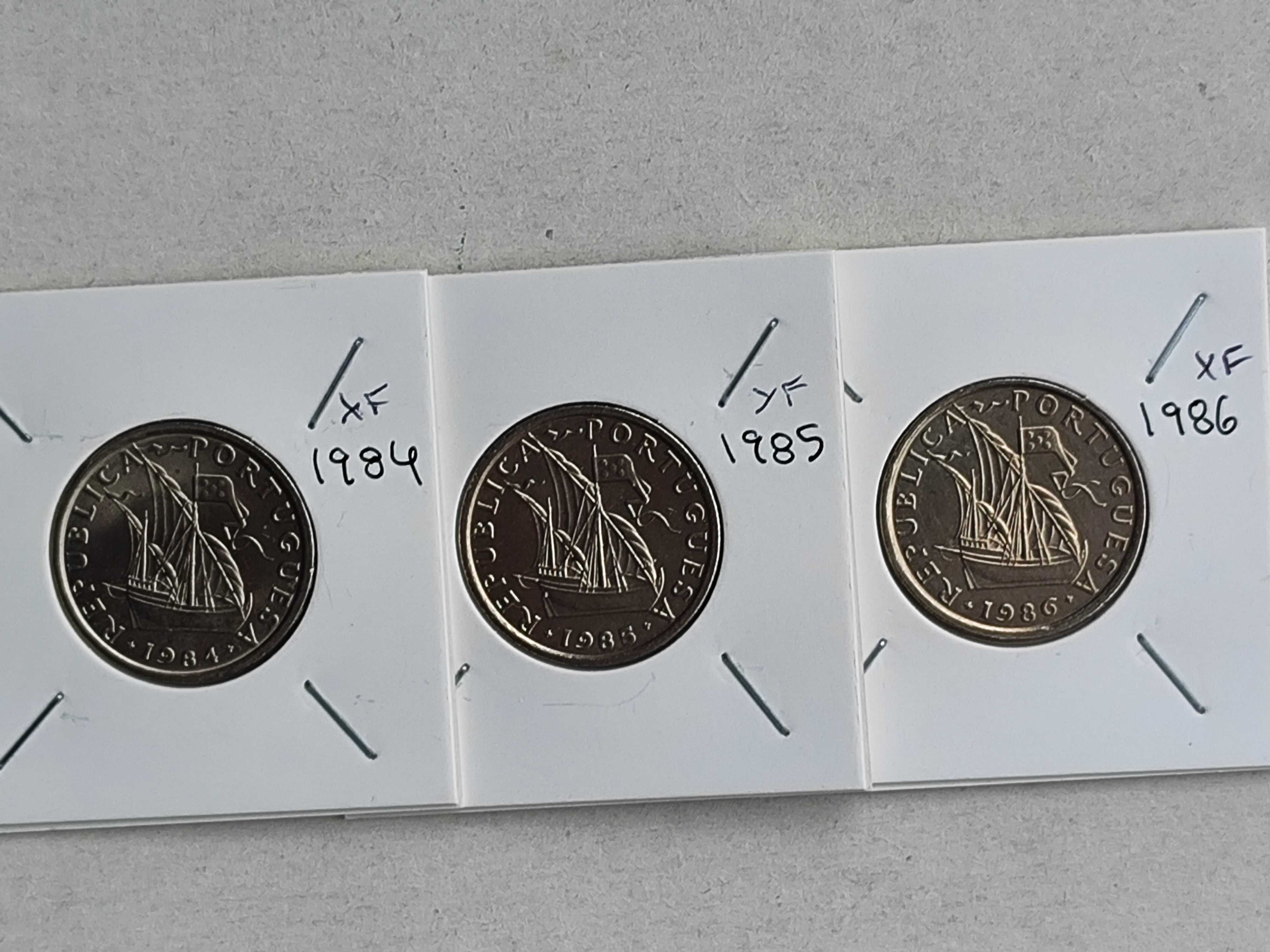 Lote de moedas de 5$ Portuguesas de 1976 a 1986 (excepto  78) a 6€