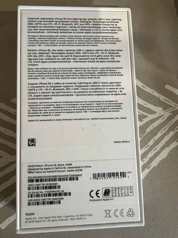 Iphone SE 2020 Black