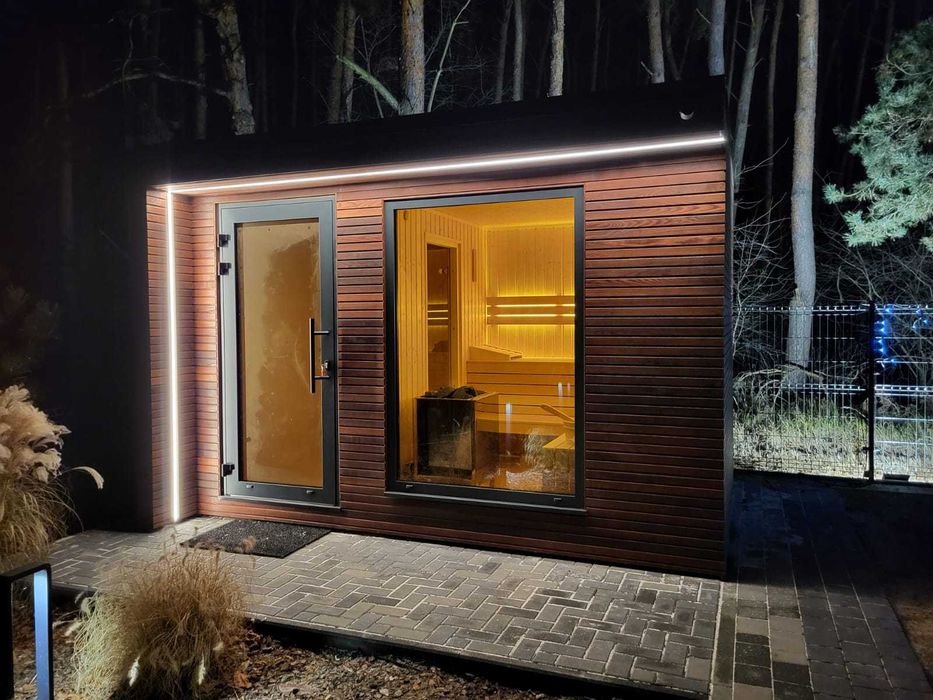 SAUNA PREMIUM pełen zestaw izolowana abachi harvia piec JACUZZI