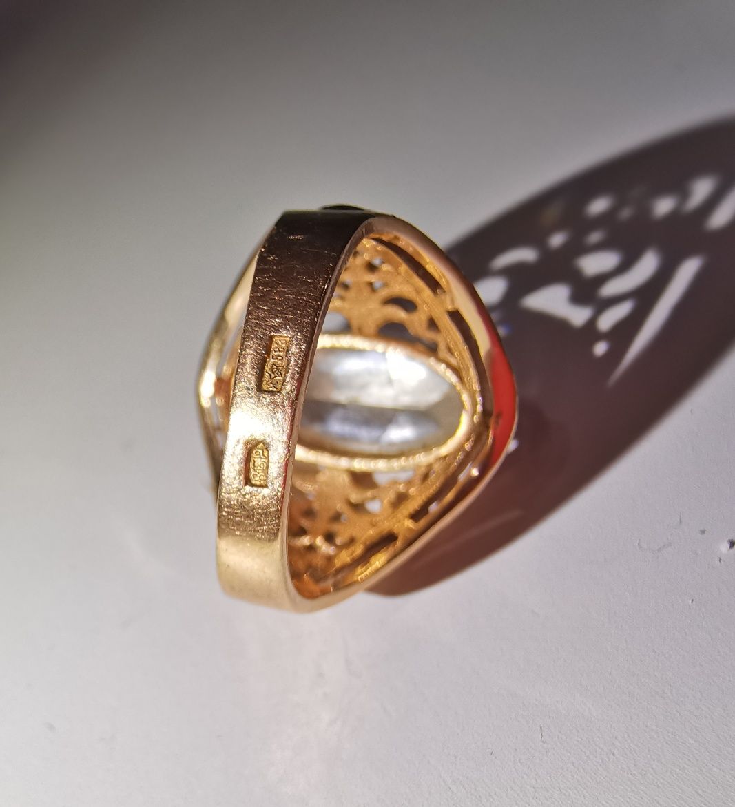 Перстень 583 золото СССР звезда золотое кольцо каблучка кільце