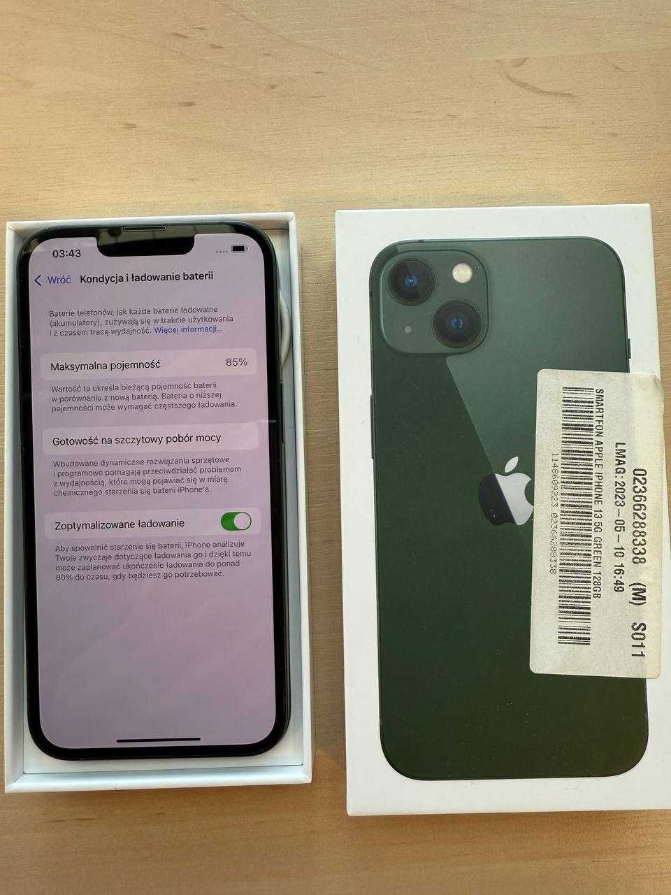 Jak NOWY| iPhone 13 Green 128GB| Wystawiamy faktury 23% VAT