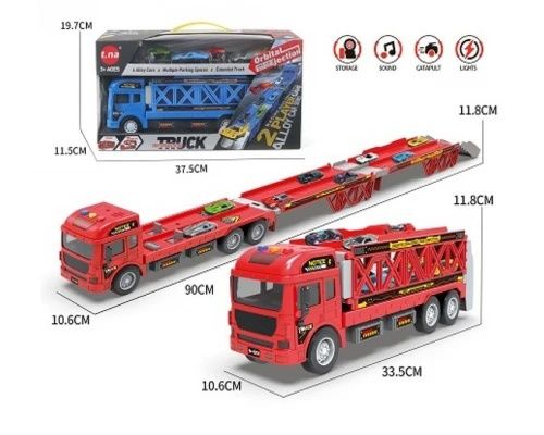 Фура трейлер паркінг з металевими машинками трейлер 90 см пускова уста